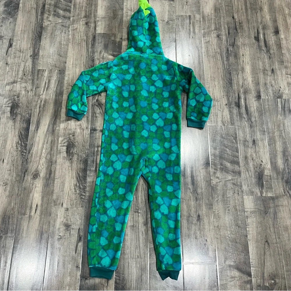 Boy's Green Dinosaur Blanket Sleeper costume by Saint Eve Size (5/6 ) SUPER SOFT